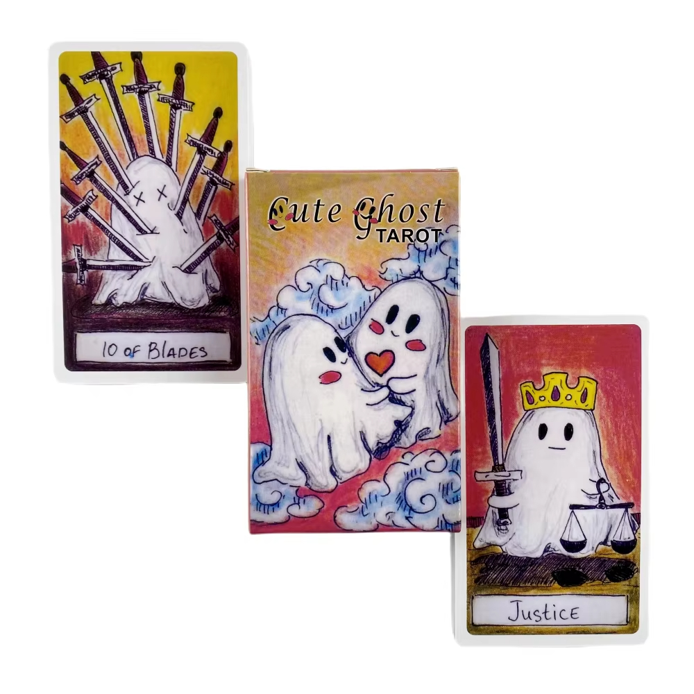 Party Games Entertainer - Cute Ghost Tarot Deck Toy Set