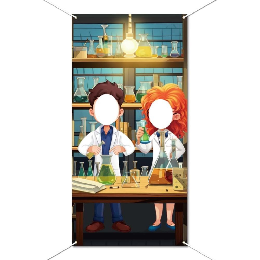 Science Party Backdrop Mad Sci - Party Games Lab review and price