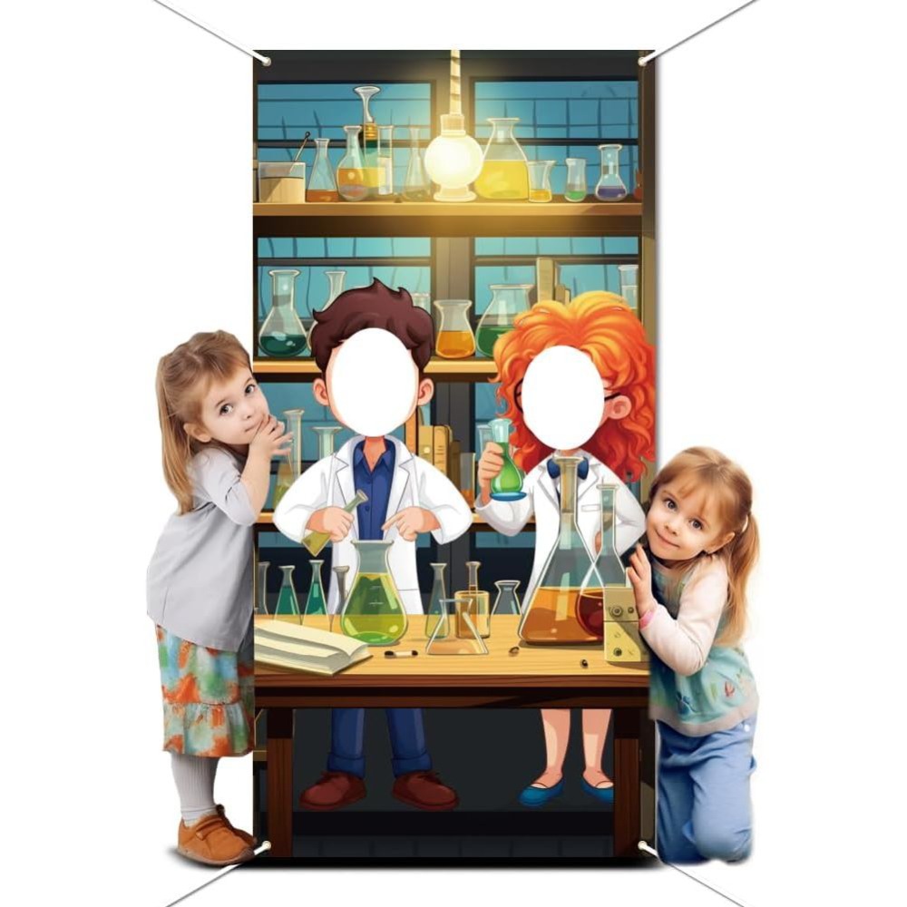 Science Party Backdrop Mad Sci - Party Games Lab review and price