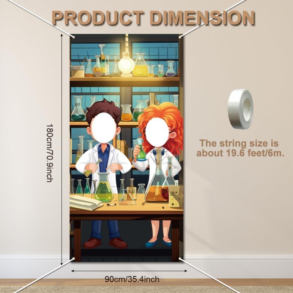 Science Party Backdrop Mad Sci - Party Games Lab review and price