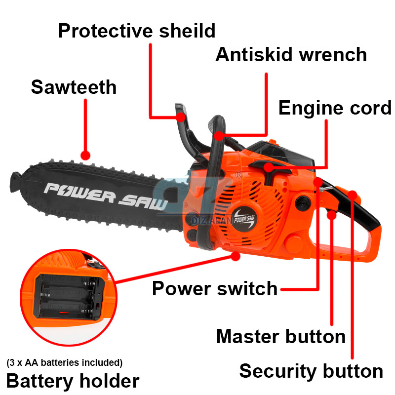 Kids Tools Power Chainsaws Ele - Games Garden Party review and price