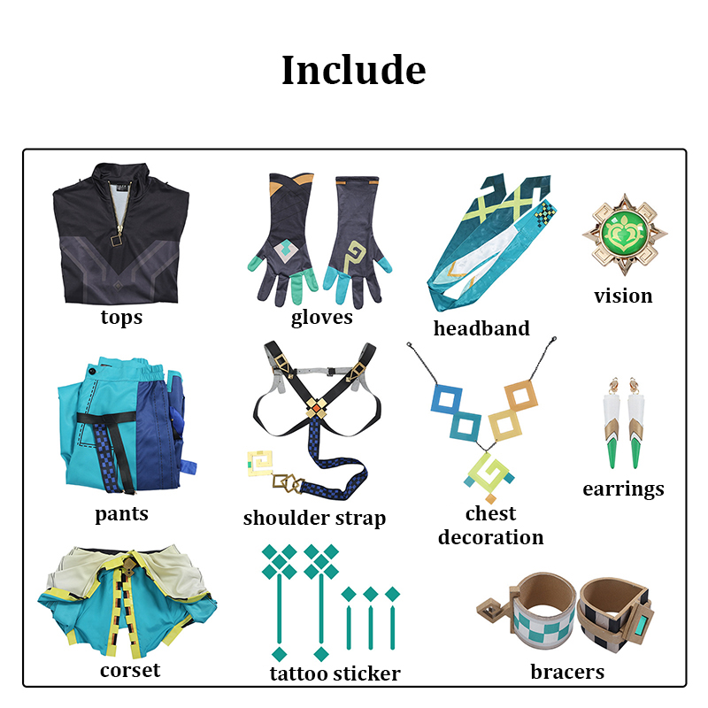 Kinich Cosplay Genshin Impact  - Party Games Groups review and price