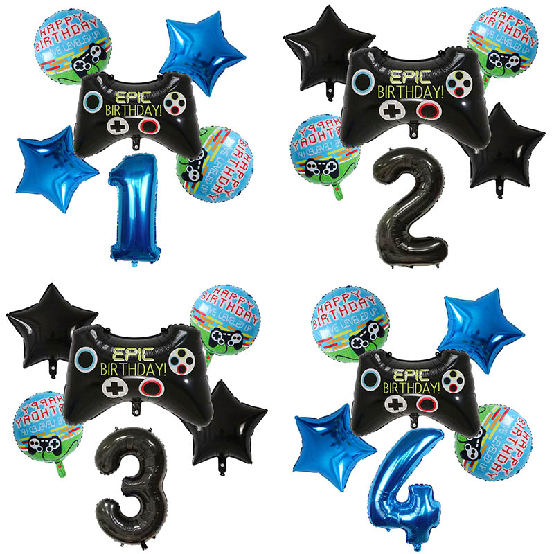6pcs Gamepad Boy Game Foil Hel - Party Games Kids Birthday review and price