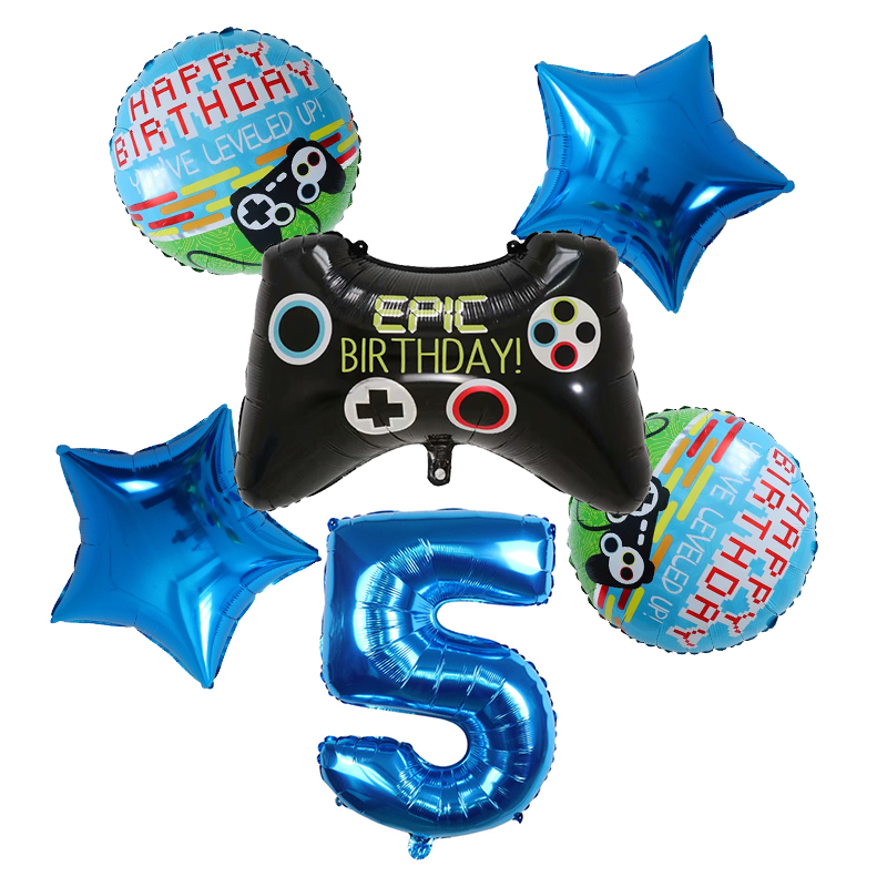 6pcs Gamepad Boy Game Foil Hel - Party Games Kids Birthday review and price
