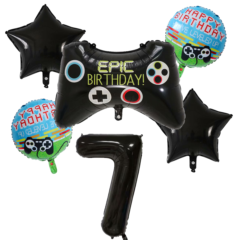 6pcs Gamepad Boy Game Foil Hel - Party Games Kids Birthday review and price