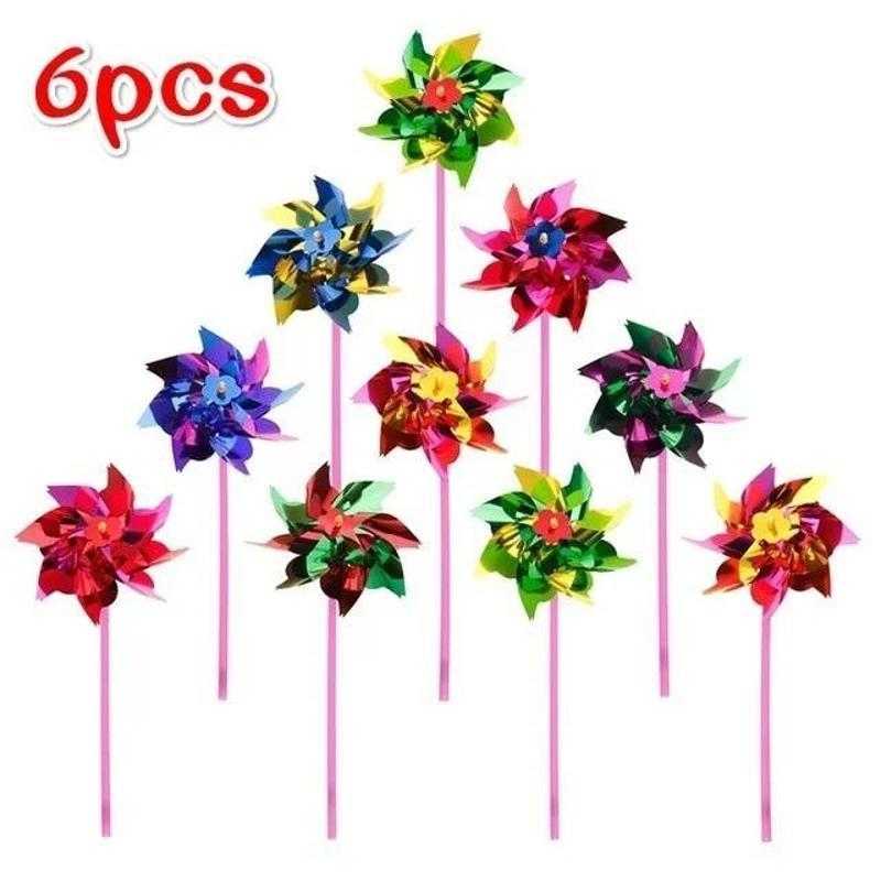 6Pcs Plastic Windmill Pinwheel - Games Garden Party review and price