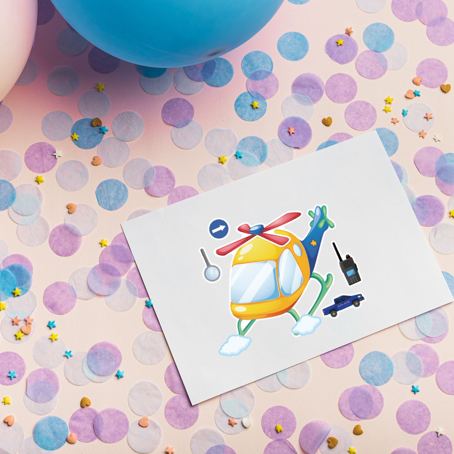 16Sheets Cartoon Vocation Poli - Party Games Kids Birthday review and price