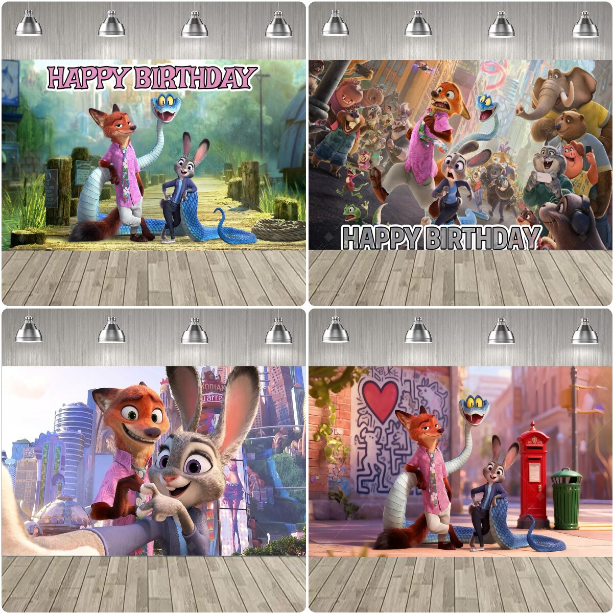 Cartoon Zootopia Party Decorat - Zootopia Party Games review and price