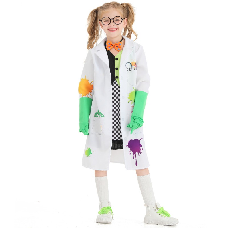 Kids Mad Scientist Costume Gir - Party Games Lab review and price