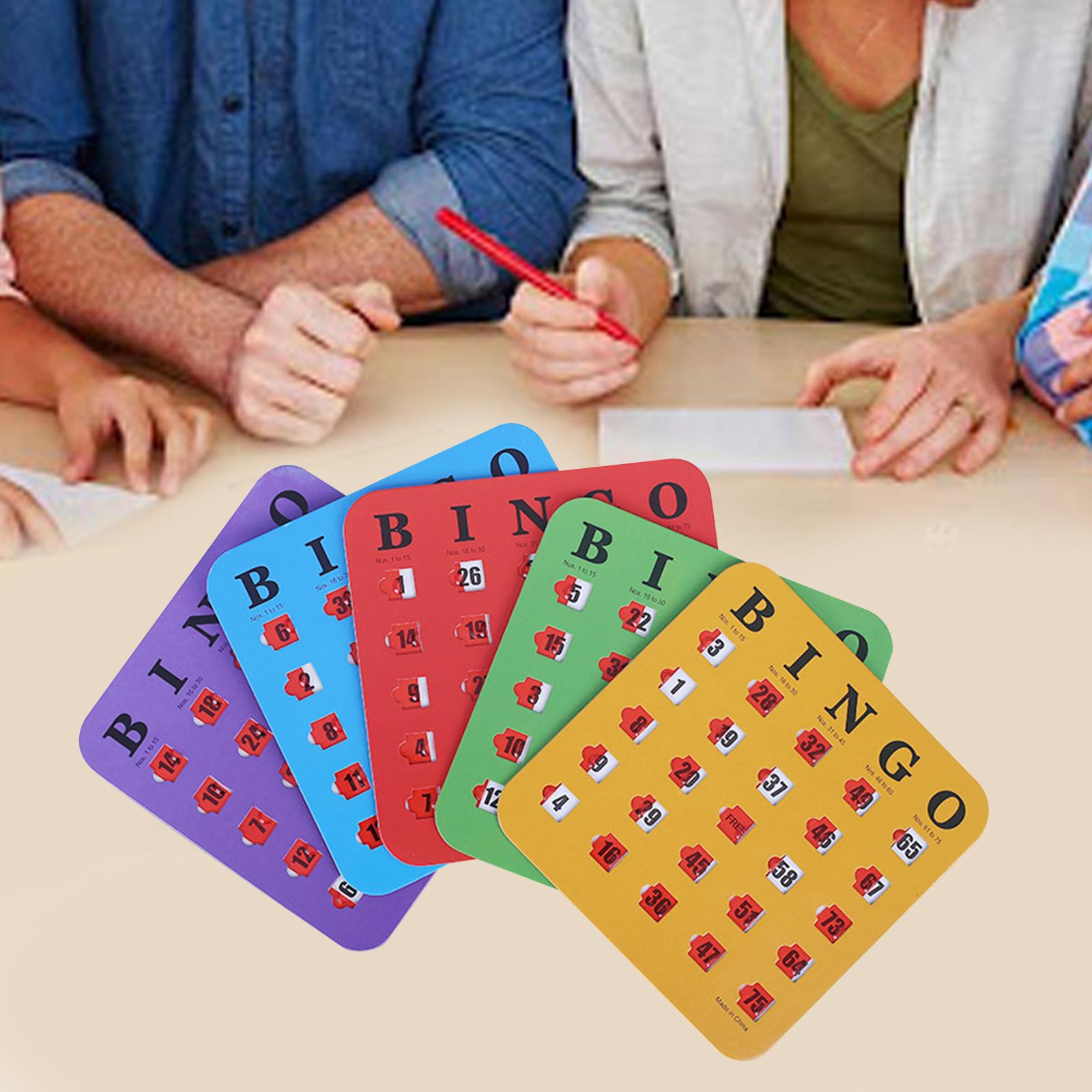 5 Pieces Large Print Bingo Car - Party Games For Adults Large Group review and price