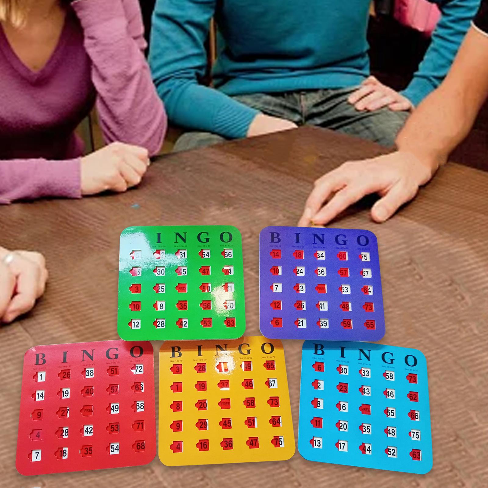 5 Pieces Large Print Bingo Car - Party Games For Adults Large Group review and price