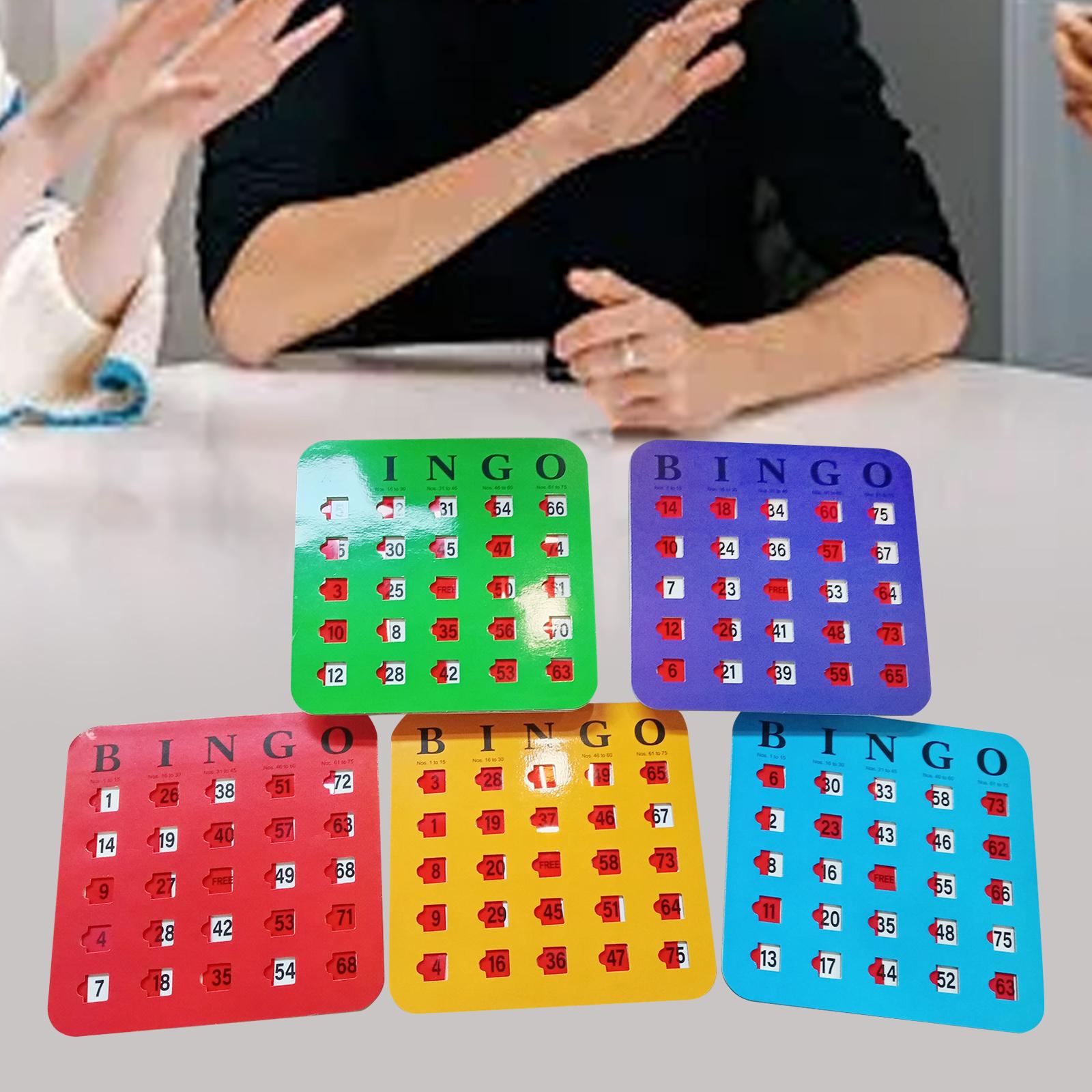 5 Pieces Large Print Bingo Car - Party Games For Adults Large Group review and price